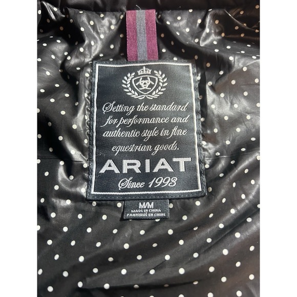 Ariat Puffer Quilted Vest Insulated Western Equestrian Medium - Picture 7 of 9